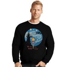 Load image into Gallery viewer, Daily_Deal_Shirts Crewneck Sweater, Unisex / Small / Black Starry Wonderland