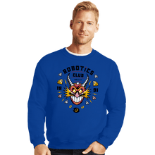 Load image into Gallery viewer, Shirts Crewneck Sweater, Unisex / Small / Royal Blue The Robotics Club