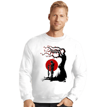 Load image into Gallery viewer, Shirts Crewneck Sweater, Unisex / Small / White Red Sun In Zanarkland