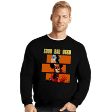 Load image into Gallery viewer, Secret_Shirts Crewneck Sweater, Unisex / Small / Black The Good The Bad And The Uggo