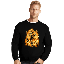 Load image into Gallery viewer, Daily_Deal_Shirts Crewneck Sweater, Unisex / Small / Black Golden Ultrainstinct