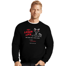 Load image into Gallery viewer, Shirts Crewneck Sweater, Unisex / Small / Black Laser Lips