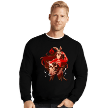 Load image into Gallery viewer, Shirts Crewneck Sweater, Unisex / Small / Black Gliding Champion Amber