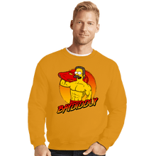 Load image into Gallery viewer, Secret_Shirts Crewneck Sweater, Unisex / Small / Gold Baydiddly
