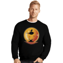 Load image into Gallery viewer, Shirts Crewneck Sweater, Unisex / Small / Black Goku on Sunset