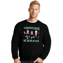 Load image into Gallery viewer, Daily_Deal_Shirts Crewneck Sweater, Unisex / Small / Black Wednesday Club
