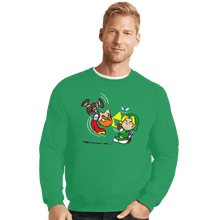 Load image into Gallery viewer, Shirts Crewneck Sweater, Unisex / Small / Irish Green The Triforge Gag