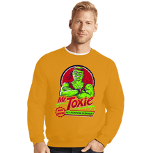 Load image into Gallery viewer, Daily_Deal_Shirts Crewneck Sweater, Unisex / Small / Gold Mr. Toxie