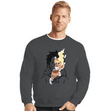 Load image into Gallery viewer, Secret_Shirts Crewneck Sweater, Unisex / Small / Charcoal God Of Sun
