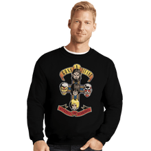 Load image into Gallery viewer, Shirts Crewneck Sweater, Unisex / Small / Black Guns N Titans