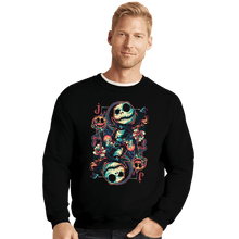 Load image into Gallery viewer, Shirts Crewneck Sweater, Unisex / Small / Black Suit Of Skeletons