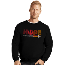 Load image into Gallery viewer, Daily_Deal_Shirts Crewneck Sweater, Unisex / Small / Black Hope Since 1977