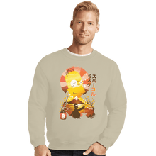 Load image into Gallery viewer, Shirts Crewneck Sweater, Unisex / Small / Sand Homer Ukiyoe