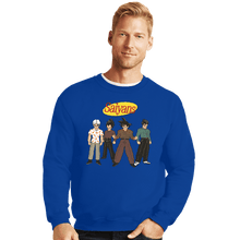 Load image into Gallery viewer, Secret_Shirts Crewneck Sweater, Unisex / Small / Royal Blue Saiyanfeld