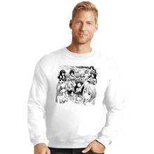Load image into Gallery viewer, Shirts Crewneck Sweater, Unisex / Small / White Smash Girls Hot Spring