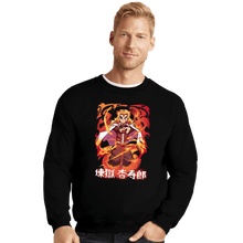 Load image into Gallery viewer, Shirts Crewneck Sweater, Unisex / Small / Black The Fire