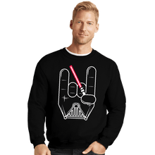 Load image into Gallery viewer, Shirts Crewneck Sweater, Unisex / Small / Black Darth Rock