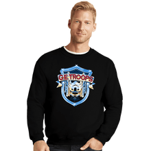Load image into Gallery viewer, Daily_Deal_Shirts Crewneck Sweater, Unisex / Small / Black G.E. Troops