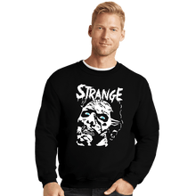 Load image into Gallery viewer, Shirts Crewneck Sweater, Unisex / Small / Black Something Strange