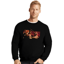 Load image into Gallery viewer, Daily_Deal_Shirts Crewneck Sweater, Unisex / Small / Black Tis' But A Scratch