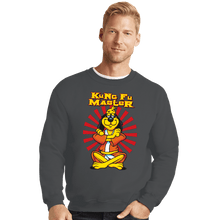 Load image into Gallery viewer, Daily_Deal_Shirts Crewneck Sweater, Unisex / Small / Charcoal Kung Fu Master