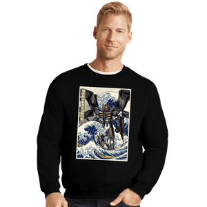 Daily_Deal_Shirts Crewneck Sweater, Unisex / Small / Black Deathscythe Hell