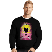 Load image into Gallery viewer, Shirts Crewneck Sweater, Unisex / Small / Black Peach Glitch