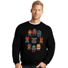 Load image into Gallery viewer, Shirts Crewneck Sweater, Unisex / Small / Black Choose Your Anime Outfit