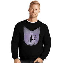 Load image into Gallery viewer, Shirts Crewneck Sweater, Unisex / Small / Black Pretty Guardian