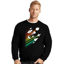 Load image into Gallery viewer, Shirts Crewneck Sweater, Unisex / Small / Black Warp Speed