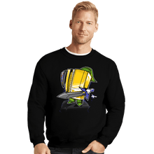Load image into Gallery viewer, Shirts Crewneck Sweater, Unisex / Small / Black 8-Bit Hero
