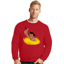 Load image into Gallery viewer, Shirts Crewneck Sweater, Unisex / Small / Red Terminator Boy