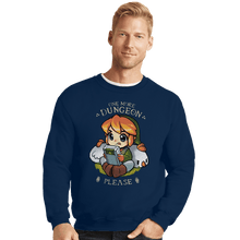 Load image into Gallery viewer, Shirts Crewneck Sweater, Unisex / Small / Navy One More Dungeon