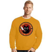 Load image into Gallery viewer, Daily_Deal_Shirts Crewneck Sweater, Unisex / Small / Gold Pet Friendly Human Tolerant