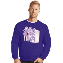 Load image into Gallery viewer, Daily_Deal_Shirts Crewneck Sweater, Unisex / Small / Violet Maid Arcade