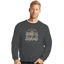Load image into Gallery viewer, Shirts Crewneck Sweater, Unisex / Small / Charcoal Taking The Hobbits To Isengard