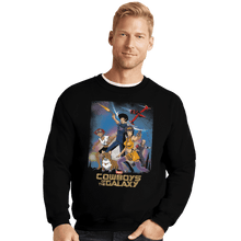 Load image into Gallery viewer, Shirts Crewneck Sweater, Unisex / Small / Black Space Cowboys Of The Galaxy