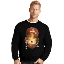 Load image into Gallery viewer, Shirts Crewneck Sweater, Unisex / Small / Black Sunset Samurai