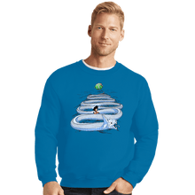 Load image into Gallery viewer, Shirts Crewneck Sweater, Unisex / Small / Sapphire Goku Way