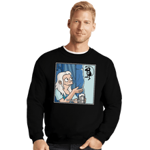 Load image into Gallery viewer, Shirts Crewneck Sweater, Unisex / Small / Black Is This A Cat?
