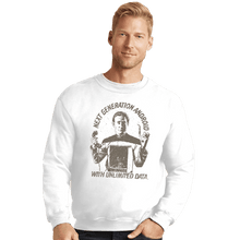 Load image into Gallery viewer, Shirts Crewneck Sweater, Unisex / Small / White Data Plan