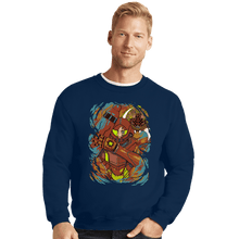 Load image into Gallery viewer, Secret_Shirts Crewneck Sweater, Unisex / Small / Navy The Huntress