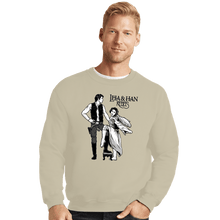 Load image into Gallery viewer, Daily_Deal_Shirts Crewneck Sweater, Unisex / Small / Sand Leia & Han Rebels