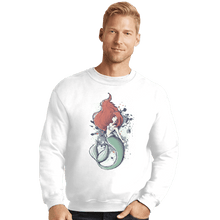 Load image into Gallery viewer, Shirts Crewneck Sweater, Unisex / Small / White The Mermaid