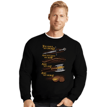 Load image into Gallery viewer, Daily_Deal_Shirts Crewneck Sweater, Unisex / Small / Black Holy Ring
