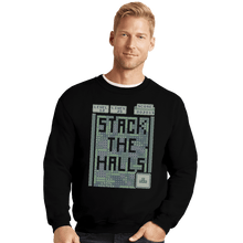 Load image into Gallery viewer, Shirts Crewneck Sweater, Unisex / Small / Black Stack The Halls