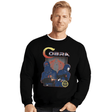 Load image into Gallery viewer, Shirts Crewneck Sweater, Unisex / Small / Black Cobra