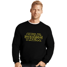 Load image into Gallery viewer, Shirts Crewneck Sweater, Unisex / Small / Black Star Trek Wars
