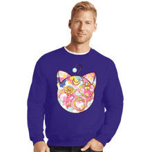 Load image into Gallery viewer, Shirts Crewneck Sweater, Unisex / Small / Violet Magical Silhouettes - Luna P