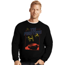 Load image into Gallery viewer, Secret_Shirts Crewneck Sweater, Unisex / Small / Black Tie Fighters